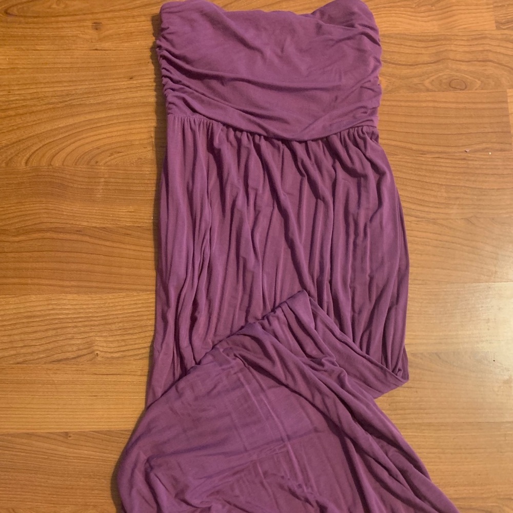 Strapless maxi dress